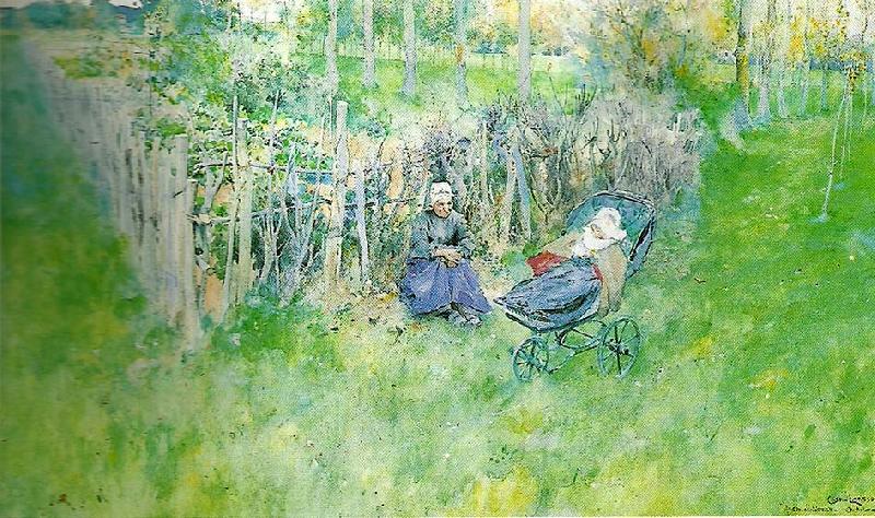 Carl Larsson fickan i det grona